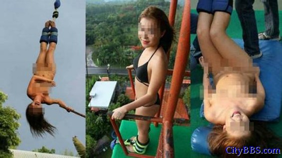 香港女子泰国全裸蹦极被罚
