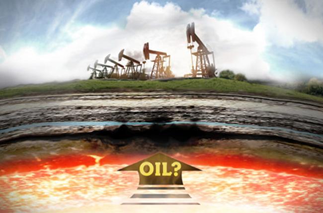 推断石油从很深的地方快速喷射到靠近地表的储层